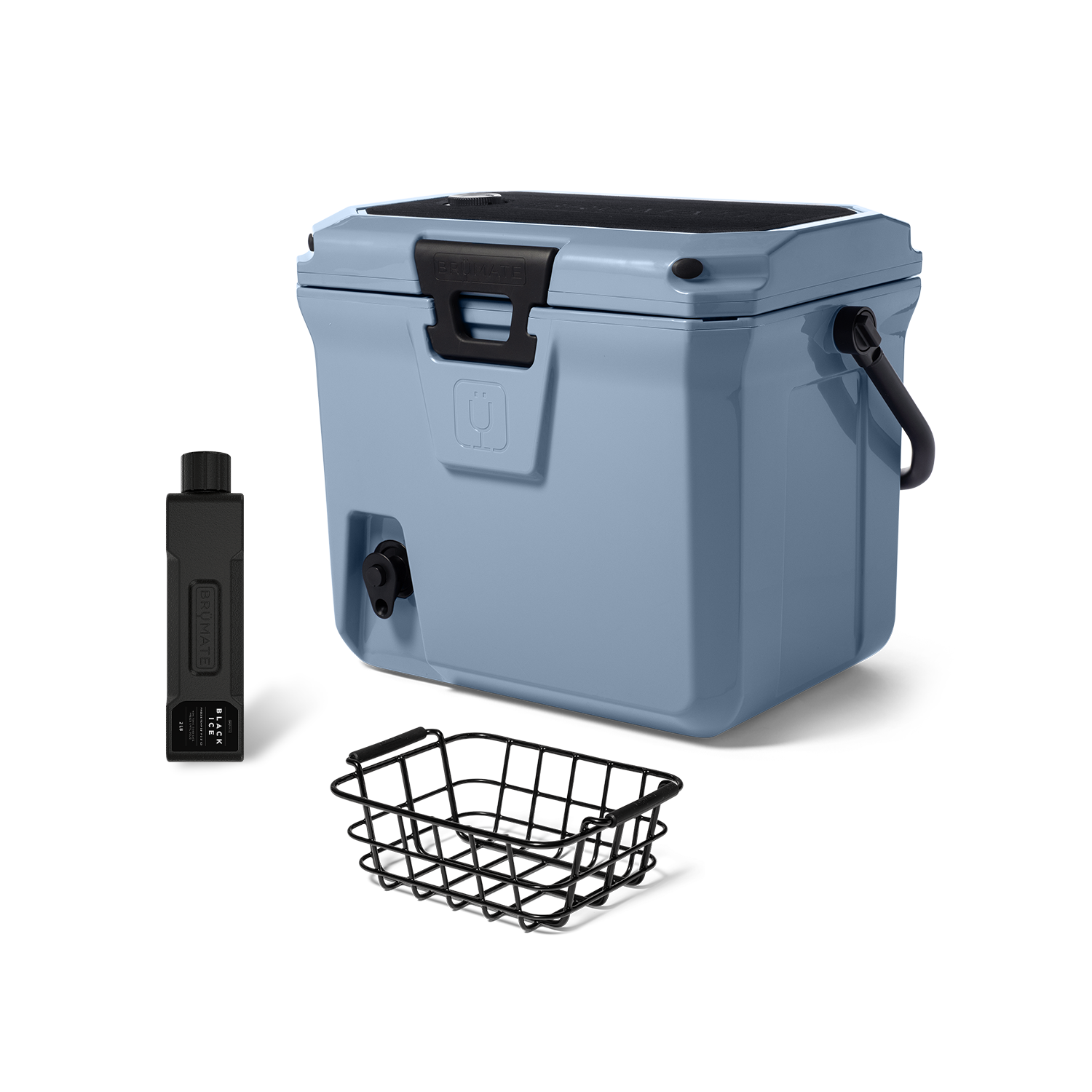 BrüMate BrüTank 20-Quart Grab + Go Cooler Bundle - Denim - View 1