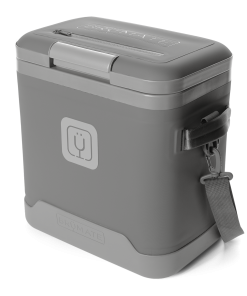 BrüMate MagPack 18-Can Shoulder Sling Soft Cooler - Graphite - Front View
